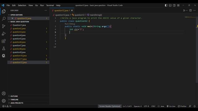 Calculate the ASCII given value with java смотреть онлайн