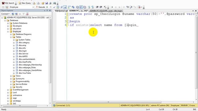 Login By stored procedure in asp.net смотреть онлайн