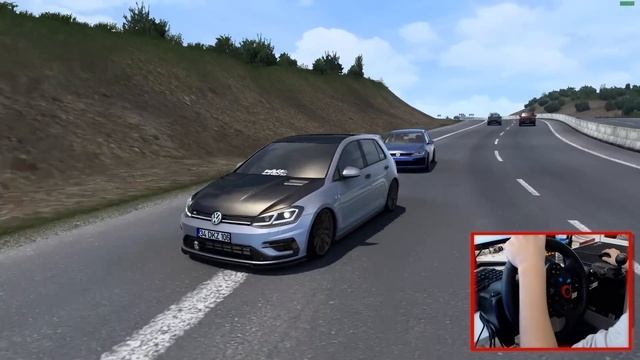 VW GOLF BULUŞMASI !!! POLİS ÇIKTI !!! ETS 2 MOD 1.48 [ Logitech G29 ] смотреть онлайн