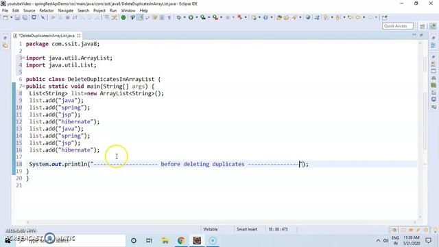 How to delete duplicates from list or ArrayList by using Stream Api. смотреть онлайн