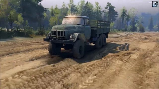 Spintires 2014 - ЗиЛ-131 (с базаром) смотреть онлайн