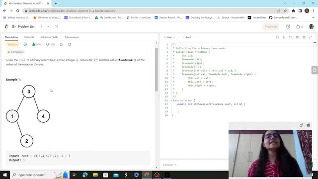 Binary Search Trees in Java | Kth Smallest Element of BST LeetCode Solution #binarysearchtree #code смотреть онлайн