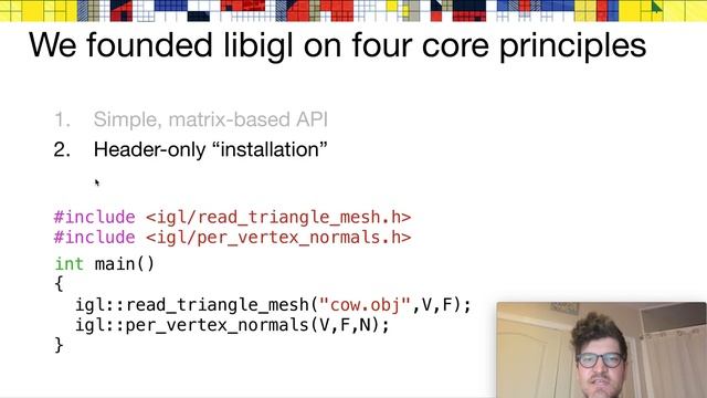 SGP 2020 Graduate School: libigl short introduction смотреть онлайн