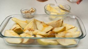 Безумно вкусный и легкий десерт! ??? Запеченные груши с медом и корицей