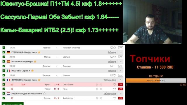 Стрим По СТАВКАМ!! ОБСУЖДЕНИЕ МАТЧЕЙ! Арсенал-Ньюкасл! Кальяри-Наполи! Реймс-Ренн!Майнц-Шальке! смотреть онлайн
