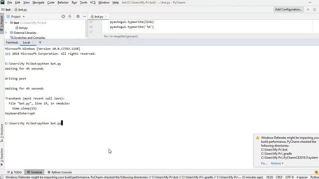 Python Bot for auto posting in different facebook groups. смотреть онлайн