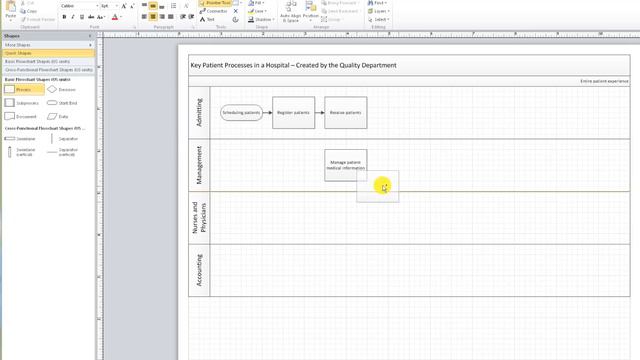 High Level Healthcare Process Diagram - MS Visio 2010 with David Bendell - Part 3 смотреть онлайн