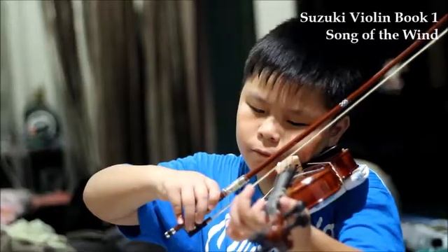 Aho 8yo - Song of the Wind | Suzuki Violin Book 1 смотреть онлайн