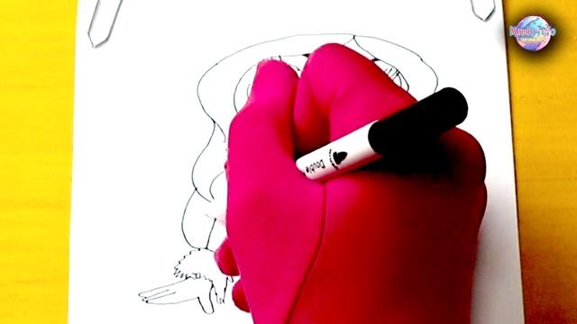 ?? Como dibujar e pintar com lápices de cores la muñeca Bratz morena Tutorial de dibujo смотреть онлайн