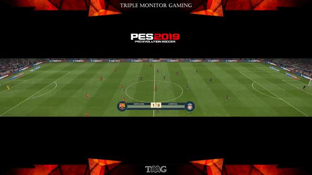 PES 2019 Barcelona vs Liverpool | Triple monitor gameplay 5760x1080 смотреть онлайн