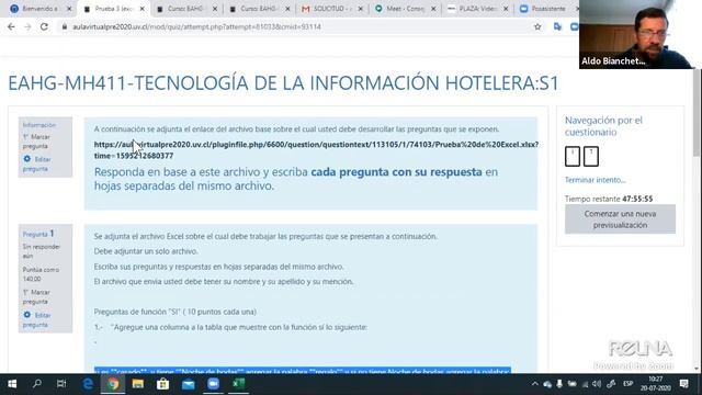 Clases de TIC Instrucciones prueba excel 20 de julio смотреть онлайн