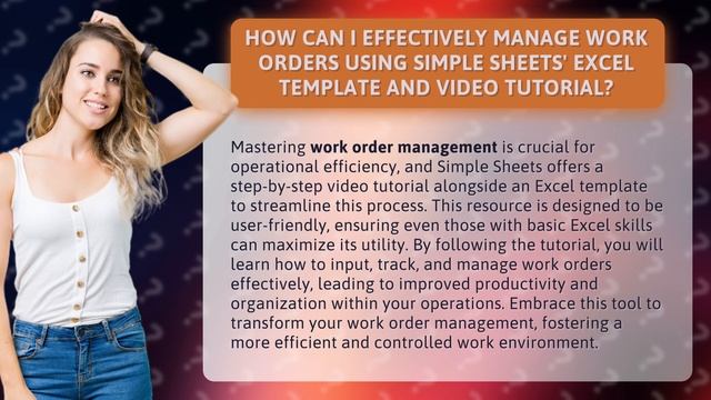 How Can I Effectively Manage Work Orders Using Simple Sheets' Excel Template and Video Tutorial? смотреть онлайн