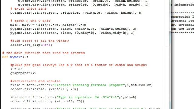 Python-Pygame Lesson: My Grapher (pt 3) equation array started + blitting text смотреть онлайн
