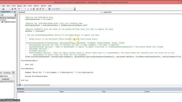 How To Export Access Table To Excel Using VBA 2016 смотреть онлайн
