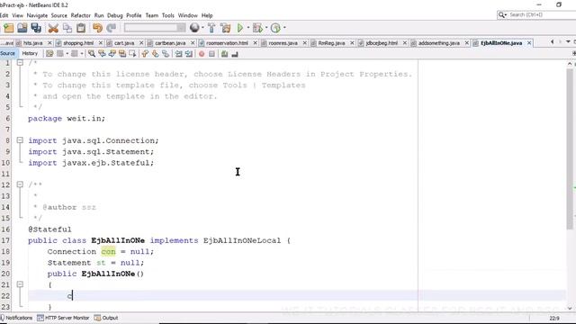 27. TYBSC IT SEM 5 ENTERPRISE JAVA PRACTICAL (JDBC-EJB STATEFUL SESSION BEAN) смотреть онлайн