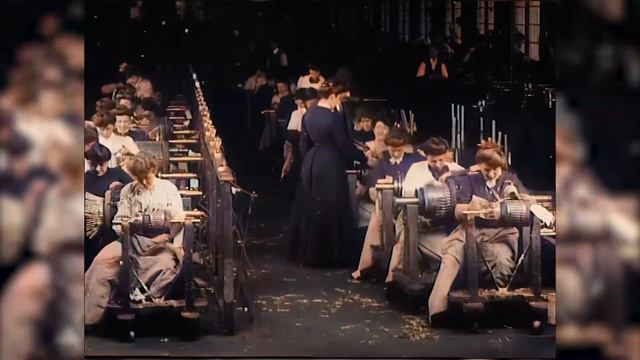 1904 год - Производство электродвигателей (в цвете) / Production of electric motors смотреть онлайн