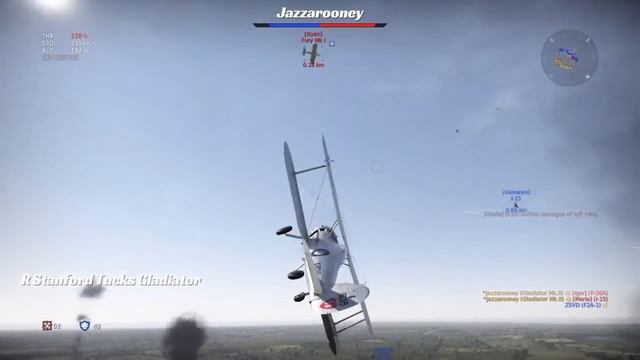 War Thunder / R Stanford Tucks Gloster Gladiator смотреть онлайн