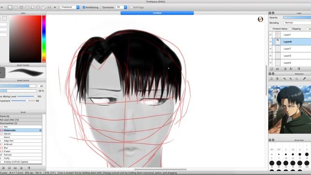 Levi Ackerman - Shingeki no Kyojin - Speedpaint смотреть онлайн