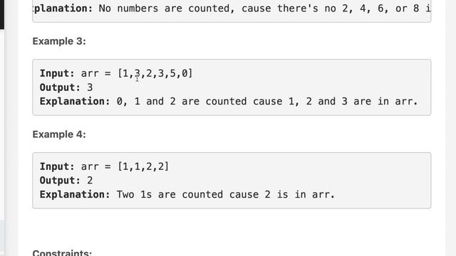 Counting elements leetcode | counting elements leetcode python | leetcode | interview question смотреть онлайн