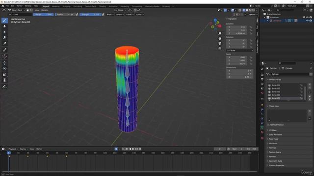 1. Quick basics of weight painting смотреть онлайн