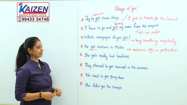 Usage of 'Get' # 6 - Learn English with Kaizen through Tamil смотреть онлайн