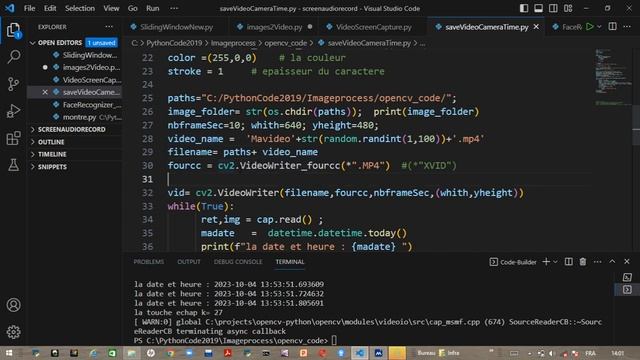 Enregistrer une Vidéo avec Date et heure смотреть онлайн