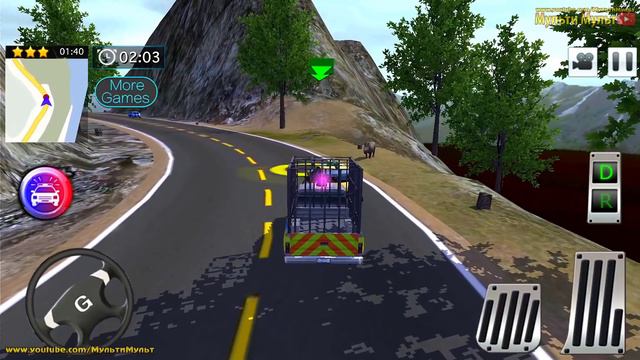 Zoo Animals Capture and Transport - Real Road Van 4x4 Simulator - Best Android GamePlay смотреть онлайн