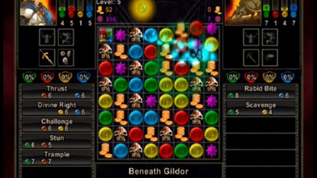 Puzzle Quest: Challenge of the Warlords (PS2 Gameplay) смотреть онлайн