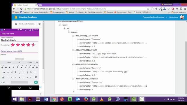 FirebaseUI android Example using Firebase Database Demo смотреть онлайн