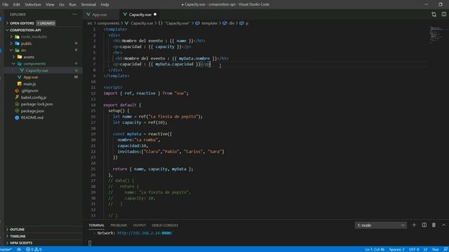 Data en composition API, REACTIVE. Vue.js 3 смотреть онлайн