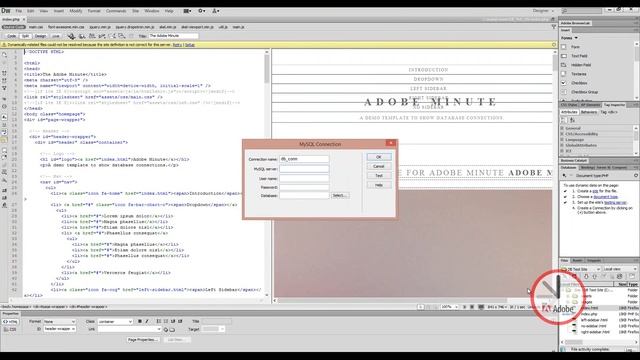 Dreamweaver CS6 2016 - Create database connection and query with data in under 10 minutes смотреть онлайн