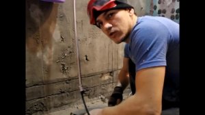 Как резать бетон без пыли ( легко )