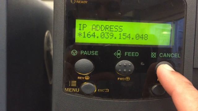 Datamax I Class 4208 Ip Address Setup