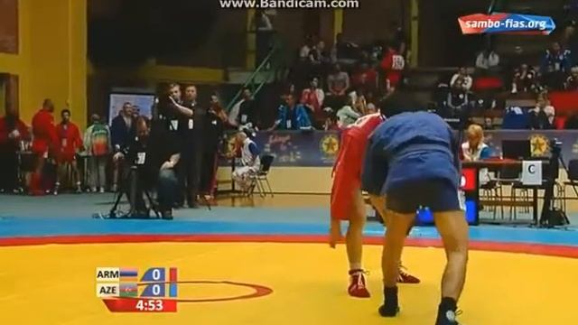 Tigran Kirakosyan Чемпионат Европы по самбо 2015 52kg смотреть онлайн