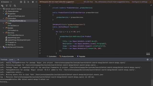 .NET Core Rest API - Pagination, Search & Sorting using MongoDB смотреть онлайн