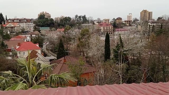 Адлер, ул.Известинская,вид с окна для гостей собирающихся гостить у меня. смотреть онлайн