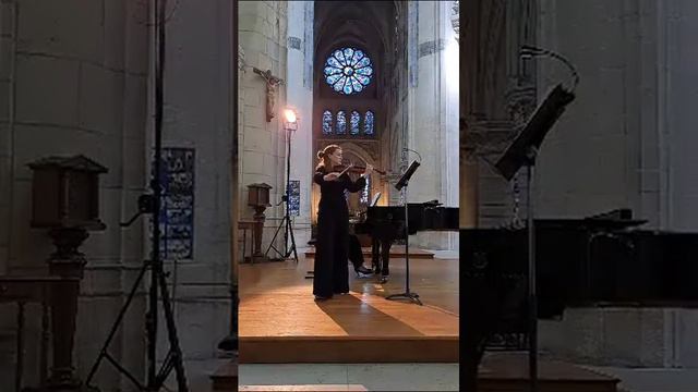 М.Каналь.Соната для скрипки с фортепьяно.Исполняют Анна Жбанова и Клара Даншон 16.05.2023г.Париж смотреть онлайн