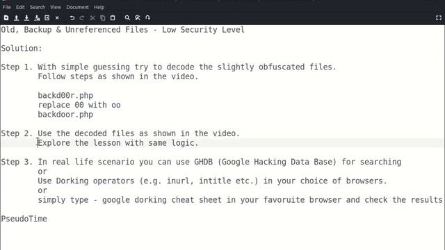 BWAPP Old, Backup & Unreferenced Files