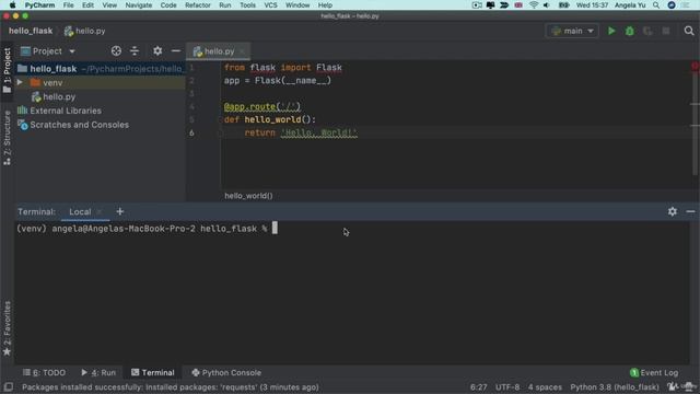 Day 54 - Intermediate+ Intr - 2. Create your First Web Server with Flask смотреть онлайн