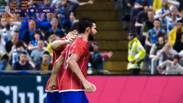 eFootball PES 2021 Gameplay, GTX 1650, Ryzen 5 3550H, High Settings, 1080p смотреть онлайн