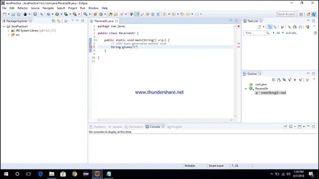 Java Interview Programs | Reverse String | смотреть онлайн