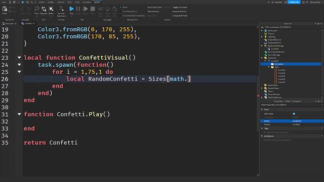 How To Make Confetti | Roblox Studio смотреть онлайн