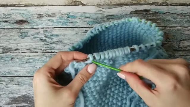 Как закрыть петли иглой / как закрыть петли назад иглой/ вязание спицами/Просто вязать смотреть онлайн