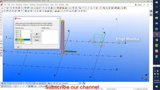 Spiral stair modelling in tekla structure | Bangla смотреть онлайн