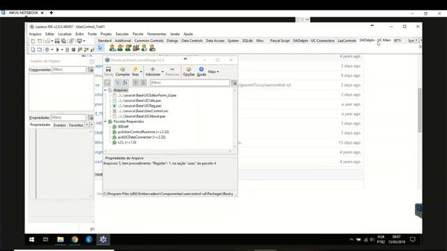 Suporte do UserControl ao Lazarus смотреть онлайн