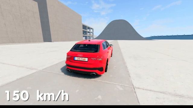 CRASH TEST | Audi rs3 crashes to the WALL ?250 KM/H ?| #beamngdrive смотреть онлайн