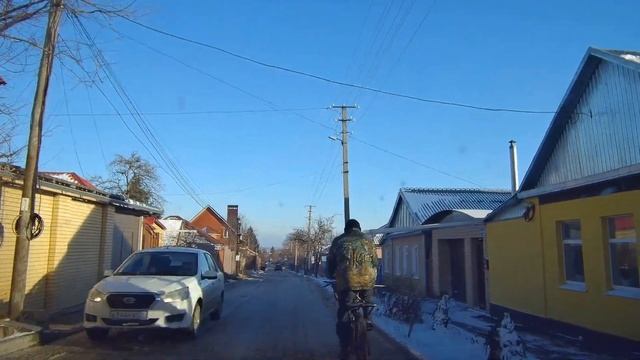 Морозы закончились, погода меняется. Проеду по ул. Матросова в район Бараков, проезд Невельский. смотреть онлайн
