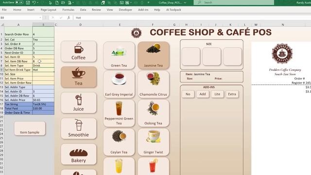 How To Create A Coffee Shop Point Of Sale (POS) Application In Excel FROM SCRATCH [+ Free Download] смотреть онлайн