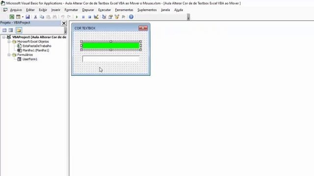 Alterar COR de Textbox Excel VBA ao Mover o Mouse смотреть онлайн