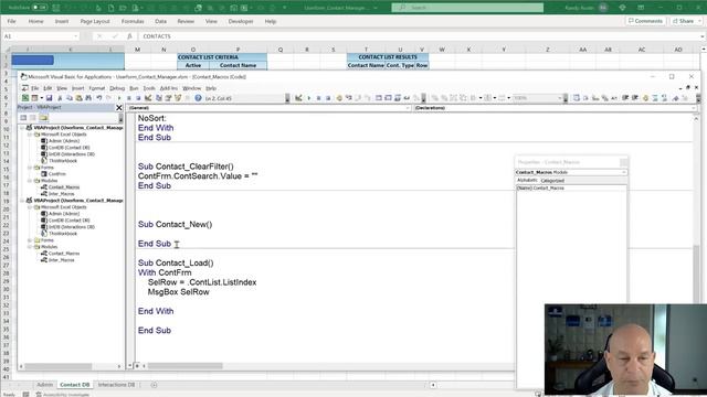How To Create A Userform-Based Contact Manager In Excel: From Start To Finish смотреть онлайн